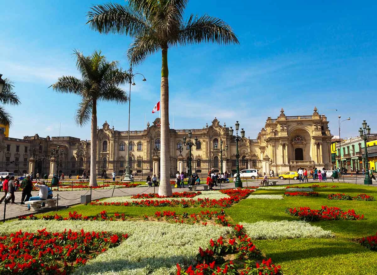 Palacio de Gobierno, en la Plaza de Armas de Lima.