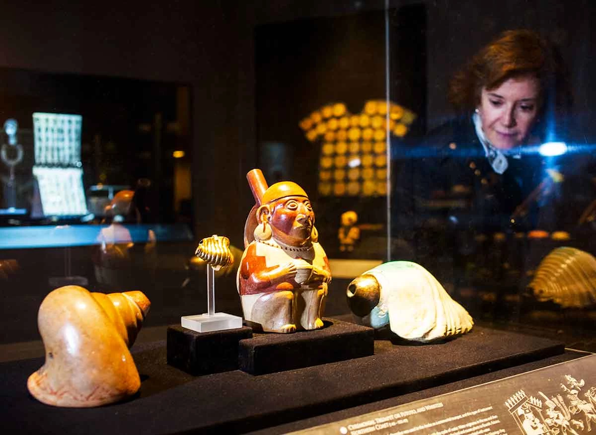 Interior del museo Larco.