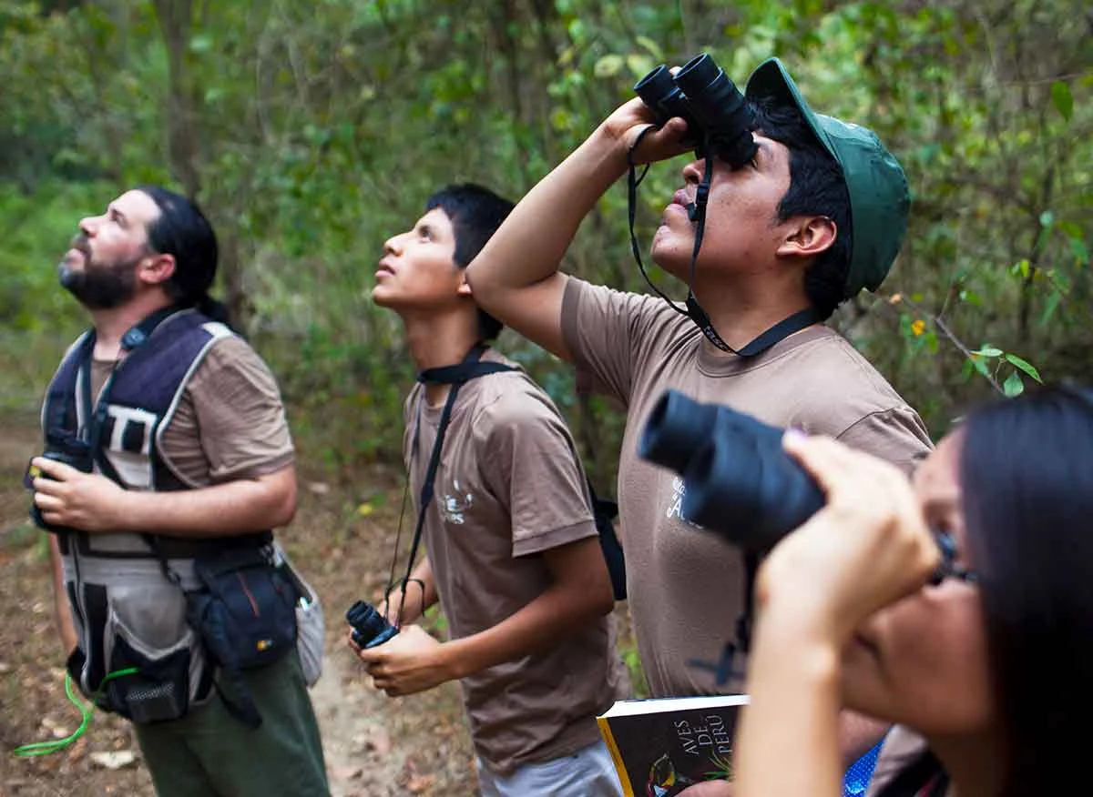 Observadores de aves en el Parque Nacional Cerros de Amotape
