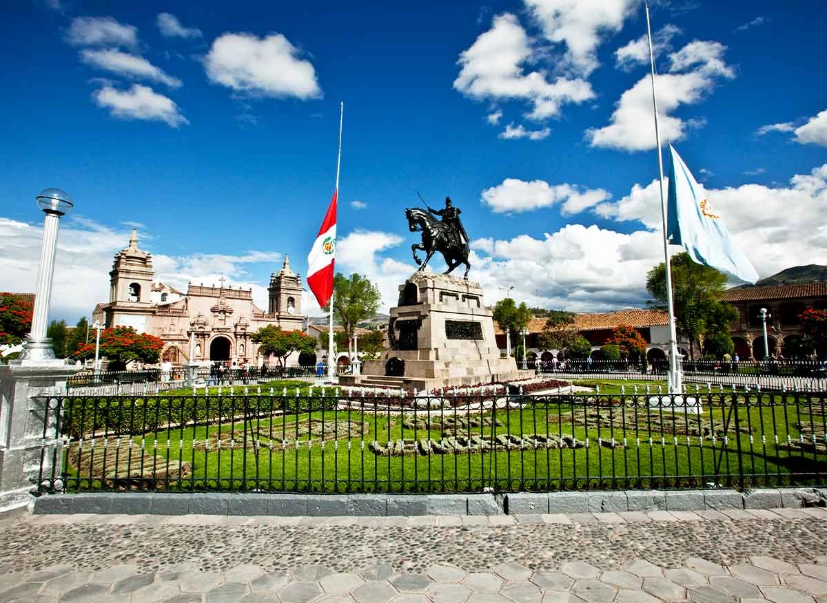 Plaza Mayor de la ciudad de Ayacucho.