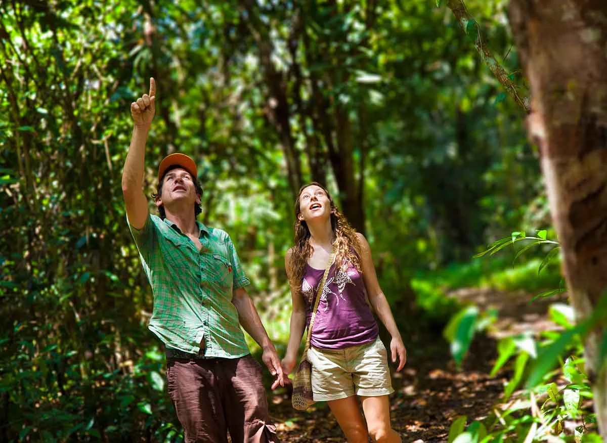 Turistas en la selva de Loreto.