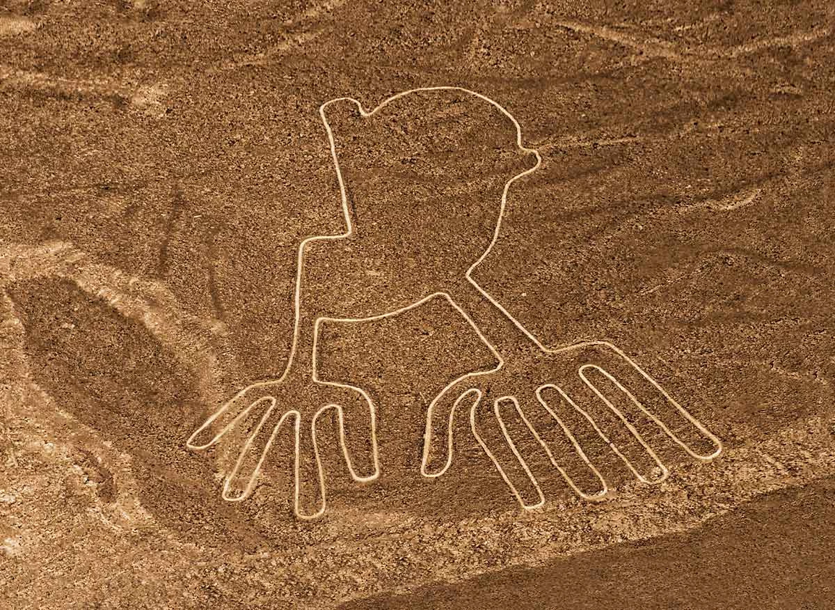 Líneas de Nasca. Figura de las manos.