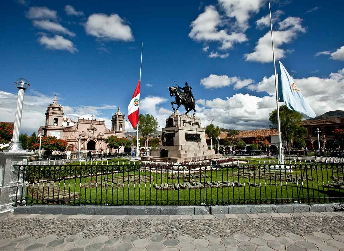 Plaza Mayor de la ciudad de Ayacucho.